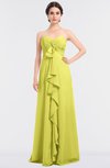 ColsBM Jemma Pale Yellow Elegant A-line Strapless Sleeveless Ruching Bridesmaid Dresses