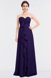 ColsBM Jemma Royal Purple Elegant A-line Strapless Sleeveless Ruching Bridesmaid Dresses