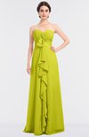 ColsBM Jemma Sulphur Spring Elegant A-line Strapless Sleeveless Ruching Bridesmaid Dresses