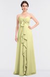 ColsBM Jemma Wax Yellow Elegant A-line Strapless Sleeveless Ruching Bridesmaid Dresses