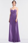 ColsBM Tayler Hyacinth Elegant A-line Spaghetti Sleeveless Zip up Bridesmaid Dresses