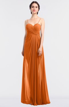 ColsBM Tayler Mango Elegant A-line Spaghetti Sleeveless Zip up Bridesmaid Dresses