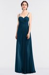 ColsBM Tayler Moroccan Blue Elegant A-line Spaghetti Sleeveless Zip up Bridesmaid Dresses