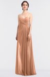 ColsBM Tayler Peach Nectar Elegant A-line Spaghetti Sleeveless Zip up Bridesmaid Dresses