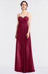 ColsBM Tayler Red Bud Elegant A-line Spaghetti Sleeveless Zip up Bridesmaid Dresses