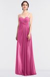 ColsBM Tayler Rose Pink Elegant A-line Spaghetti Sleeveless Zip up Bridesmaid Dresses