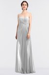 ColsBM Tayler White Elegant A-line Spaghetti Sleeveless Zip up Bridesmaid Dresses