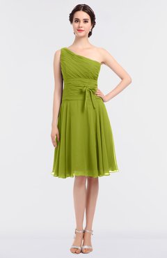 ColsBM Miriam Green Oasis Mature A-line Zip up Knee Length Bow Bridesmaid Dresses
