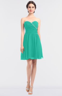 ColsBM Averi Ceramic Mature A-line Zip up Mini Beaded Bridesmaid Dresses