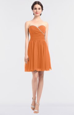 ColsBM Averi Mango Mature A-line Zip up Mini Beaded Bridesmaid Dresses