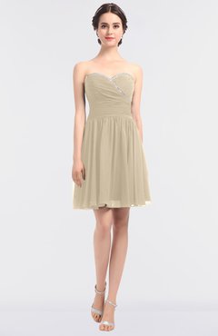 ColsBM Averi Novelle Peach Mature A-line Zip up Mini Beaded Bridesmaid Dresses