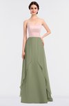 ColsBM Rachel Bog Mature A-line Strapless Zip up Sweep Train Plainness Bridesmaid Dresses