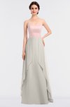 ColsBM Rachel Off White Mature A-line Strapless Zip up Sweep Train Plainness Bridesmaid Dresses