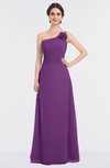 ColsBM Kendra Dahlia Elegant Asymmetric Neckline Sleeveless Floor Length Flower Bridesmaid Dresses