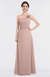 ColsBM Kendra Dusty Rose Elegant Asymmetric Neckline Sleeveless Floor Length Flower Bridesmaid Dresses