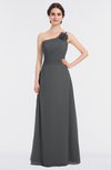ColsBM Kendra Grey Elegant Asymmetric Neckline Sleeveless Floor Length Flower Bridesmaid Dresses