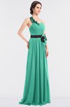 ColsBM Ivanna Seafoam Green Elegant A-line Halter Sleeveless Floor Length Flower Bridesmaid Dresses