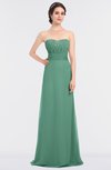 ColsBM Sadie Beryl Green Elegant A-line Zip up Floor Length Beaded Bridesmaid Dresses