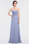 ColsBM Sadie Blue Heron Elegant A-line Zip up Floor Length Beaded Bridesmaid Dresses