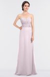 ColsBM Sadie Blush Elegant A-line Zip up Floor Length Beaded Bridesmaid Dresses