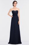 ColsBM Sadie Dark Sapphire Elegant A-line Zip up Floor Length Beaded Bridesmaid Dresses
