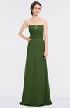 ColsBM Sadie Garden Green Elegant A-line Zip up Floor Length Beaded Bridesmaid Dresses