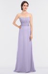 ColsBM Sadie Light Purple Elegant A-line Zip up Floor Length Beaded Bridesmaid Dresses