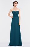 ColsBM Sadie Moroccan Blue Elegant A-line Zip up Floor Length Beaded Bridesmaid Dresses