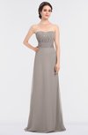 ColsBM Sadie Mushroom Elegant A-line Zip up Floor Length Beaded Bridesmaid Dresses