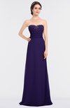 ColsBM Sadie Royal Purple Elegant A-line Zip up Floor Length Beaded Bridesmaid Dresses