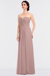 ColsBM Jenna Bridal Rose Modern A-line Sleeveless Zip up Ruching Bridesmaid Dresses