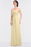 ColsBM Jenna Cornhusk Modern A-line Sleeveless Zip up Ruching Bridesmaid Dresses