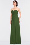 ColsBM Jenna Garden Green Modern A-line Sleeveless Zip up Ruching Bridesmaid Dresses