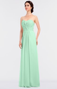 ColsBM Jenna Honeydew Modern A-line Sleeveless Zip up Ruching Bridesmaid Dresses
