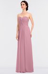 ColsBM Jenna Light Coral Modern A-line Sleeveless Zip up Ruching Bridesmaid Dresses
