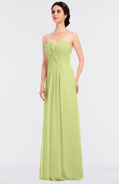 ColsBM Jenna Lime Sherbet Modern A-line Sleeveless Zip up Ruching Bridesmaid Dresses