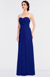 ColsBM Jenna Nautical Blue Modern A-line Sleeveless Zip up Ruching Bridesmaid Dresses