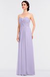 ColsBM Jenna Pastel Lilac Modern A-line Sleeveless Zip up Ruching Bridesmaid Dresses
