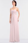 ColsBM Jenna Petal Pink Modern A-line Sleeveless Zip up Ruching Bridesmaid Dresses