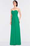 ColsBM Jenna Sea Green Modern A-line Sleeveless Zip up Ruching Bridesmaid Dresses