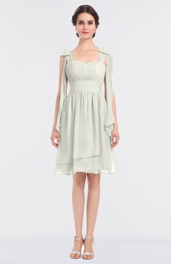 ColsBM Mariam Ivory Mature Thick Straps Sleeveless Zip up Knee Length Bridesmaid Dresses