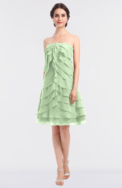 ColsBM Cheyenne Seacrest Modern A-line Strapless Sleeveless Knee Length Edging Bridesmaid Dresses