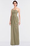 ColsBM Sandra Candied Ginger Gorgeous A-line Zip up Floor Length Ruching Bridesmaid Dresses