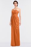 ColsBM Sandra Mango Gorgeous A-line Zip up Floor Length Ruching Bridesmaid Dresses