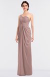 ColsBM Sandra Nectar Pink Gorgeous A-line Zip up Floor Length Ruching Bridesmaid Dresses