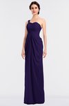 ColsBM Sandra Royal Purple Gorgeous A-line Zip up Floor Length Ruching Bridesmaid Dresses