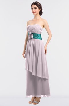 ColsBM Johanna Blush Elegant A-line Sleeveless Zip up Ankle Length Ruching Bridesmaid Dresses