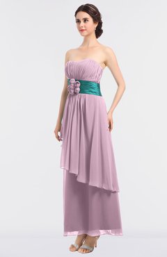 ColsBM Johanna Fairy Tale Elegant A-line Sleeveless Zip up Ankle Length Ruching Bridesmaid Dresses