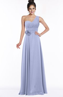 ColsBM Tegan Blue Heron Modern Sleeveless Zip up Chiffon Floor Length Flower Bridesmaid Dresses