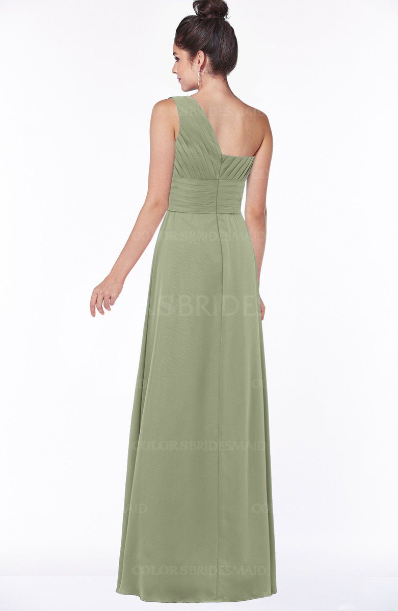 green emerald velvet dress Moss Green Chiffon Flowing Maxi Dress main image 0
